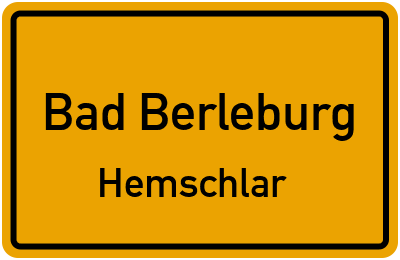 Ortsschild Bad Berleburg Hemschlar