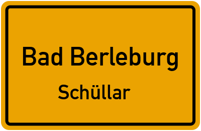 Ortsschild Bad Berleburg Schüllar