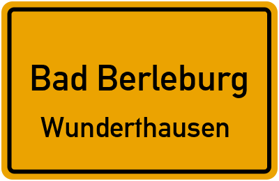 Ortsschild Bad Berleburg Wunderthausen