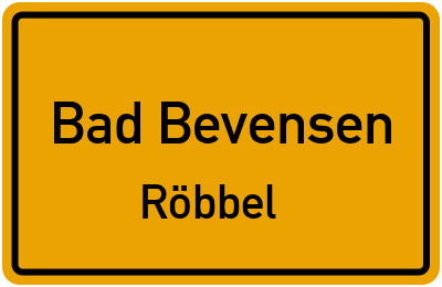 Straßenverzeichnis Bad Bevensen Röbbel