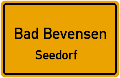 Ortsschild Bad Bevensen Seedorf