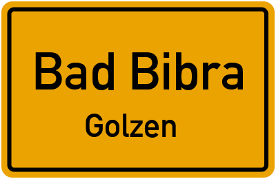 Straßenverzeichnis Bad Bibra Golzen