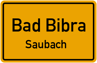 Straßenverzeichnis Bad Bibra Saubach