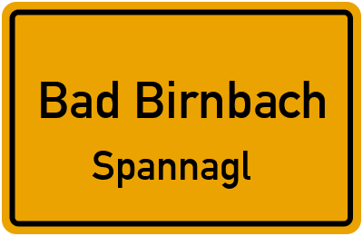 Ortsschild Bad Birnbach Spannagl