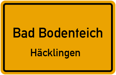 Ortsschild Bad Bodenteich Häcklingen