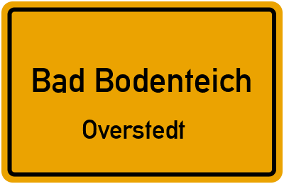 Ortsschild Bad Bodenteich Overstedt