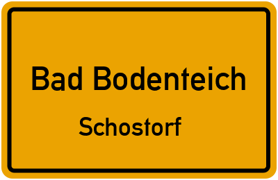 Ortsschild Bad Bodenteich Schostorf