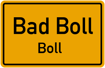 Straßenverzeichnis Bad Boll Boll