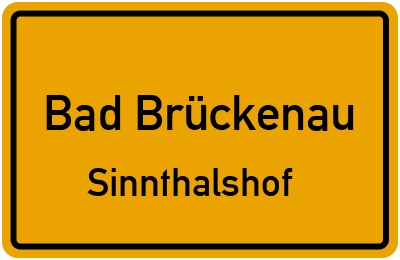 Straßenverzeichnis Bad Brückenau Sinnthalshof