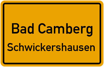 Straßenverzeichnis Bad Camberg Schwickershausen