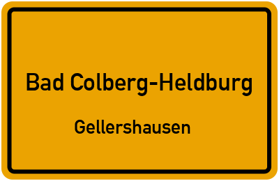 Straßenverzeichnis Bad Colberg-Heldburg Gellershausen