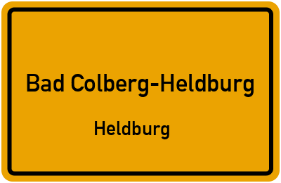 Straßenverzeichnis Bad Colberg-Heldburg Heldburg