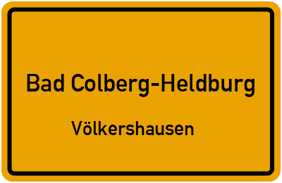 Straßenverzeichnis Bad Colberg-Heldburg Völkershausen