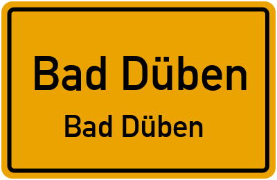 Straßenverzeichnis Bad Düben Bad Düben