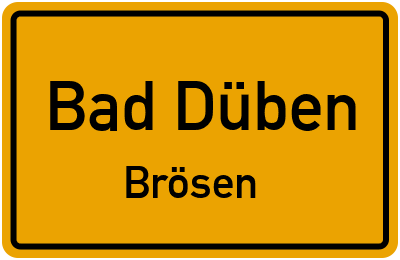 Straßenverzeichnis Bad Düben Brösen