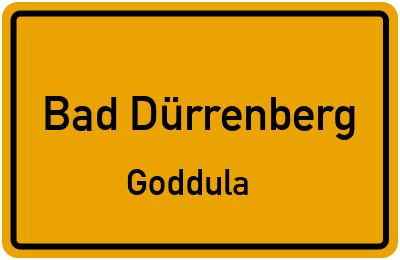 Straßenverzeichnis Bad Dürrenberg Goddula