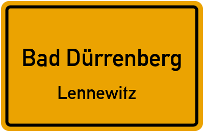Straßenverzeichnis Bad Dürrenberg Lennewitz