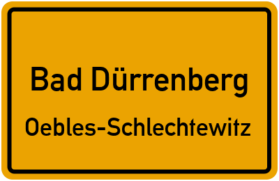 Straßenverzeichnis Bad Dürrenberg Oebles-Schlechtewitz