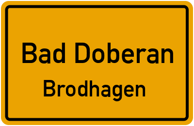 Straßenverzeichnis Bad Doberan Brodhagen