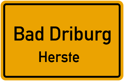 Straßenverzeichnis Bad Driburg Herste