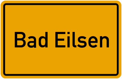 Ortsschild von Bad Eilsen in Niedersachsen