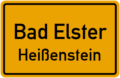 Straßenverzeichnis Bad Elster Heißenstein