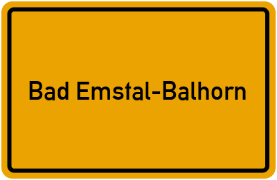 Branchenbuch Bad Emstal-Balhorn, Hessen