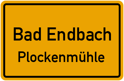 Straßenverzeichnis Bad Endbach Plockenmühle