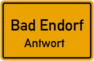 Straßenverzeichnis Bad Endorf Antwort