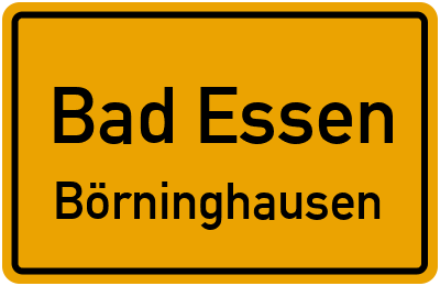 Straßenverzeichnis Bad Essen Börninghausen