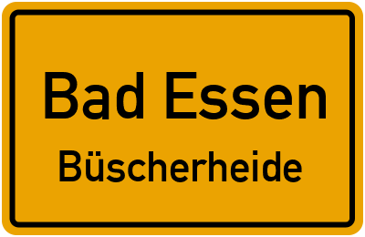 Straßenverzeichnis Bad Essen Büscherheide