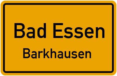 Straßenverzeichnis Bad Essen Barkhausen
