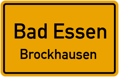 Straßenverzeichnis Bad Essen Brockhausen