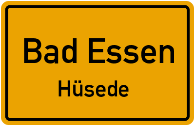 Straßenverzeichnis Bad Essen Hüsede