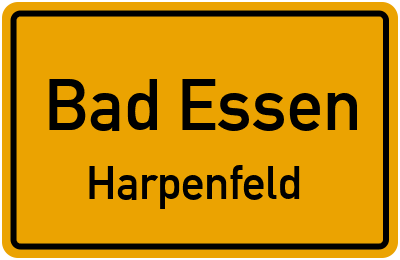 Straßenverzeichnis Bad Essen Harpenfeld
