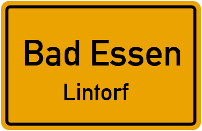 Straßenverzeichnis Bad Essen Lintorf