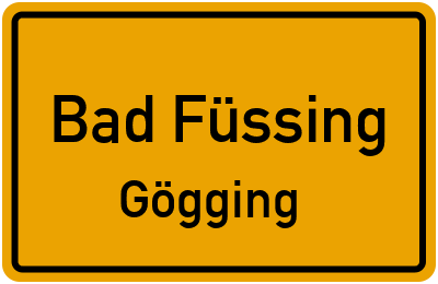 Straßenverzeichnis Bad Füssing Gögging