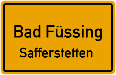 Straßenverzeichnis Bad Füssing Safferstetten