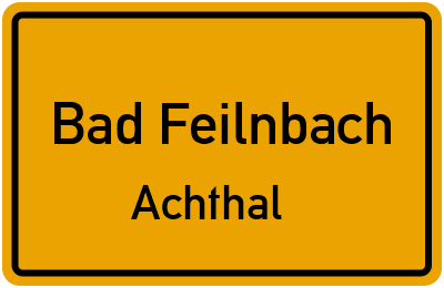 Straßenverzeichnis Bad Feilnbach Achthal