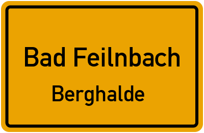 Straßenverzeichnis Bad Feilnbach Berghalde