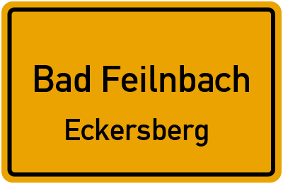 Ortsschild Bad Feilnbach Eckersberg