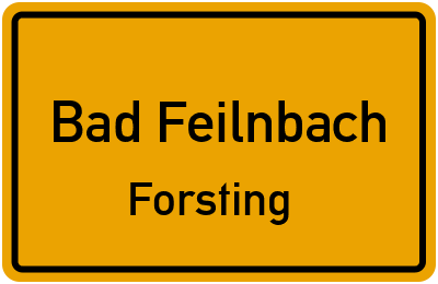 Straßenverzeichnis Bad Feilnbach Forsting