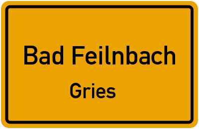 Straßenverzeichnis Bad Feilnbach Gries