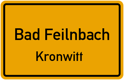 Straßenverzeichnis Bad Feilnbach Kronwitt