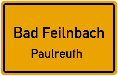 Straßenverzeichnis Bad Feilnbach Paulreuth