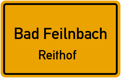 Straßenverzeichnis Bad Feilnbach Reithof