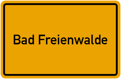 Branchenbuch für Bad Freienwalde