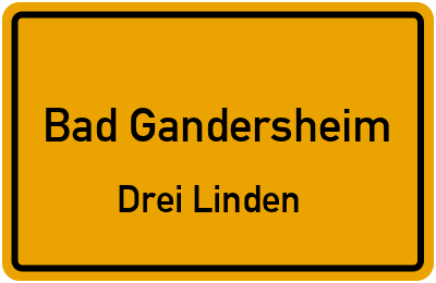 Straßenverzeichnis Bad Gandersheim Drei Linden
