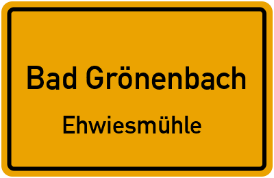 Straßenverzeichnis Bad Grönenbach Ehwiesmühle