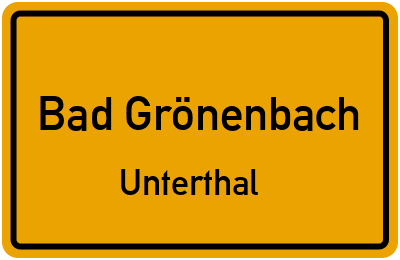 Straßenverzeichnis Bad Grönenbach Unterthal